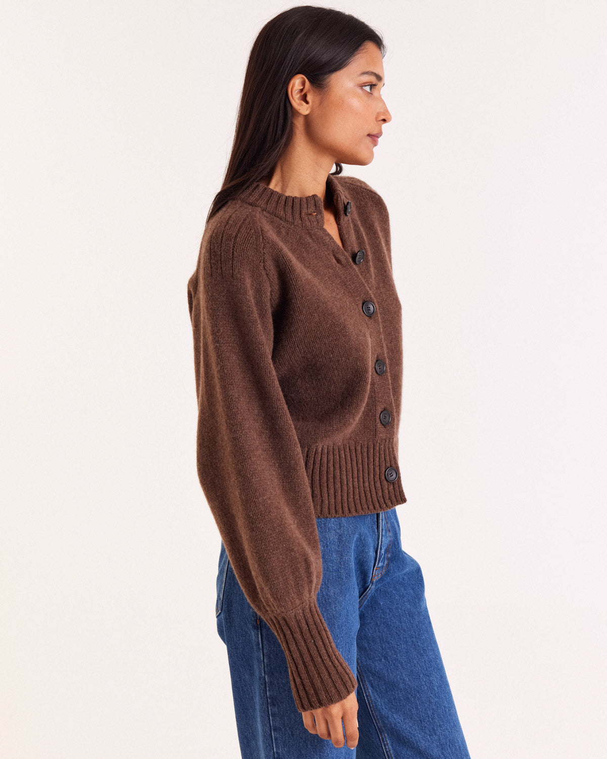 Hilda brown cardigan