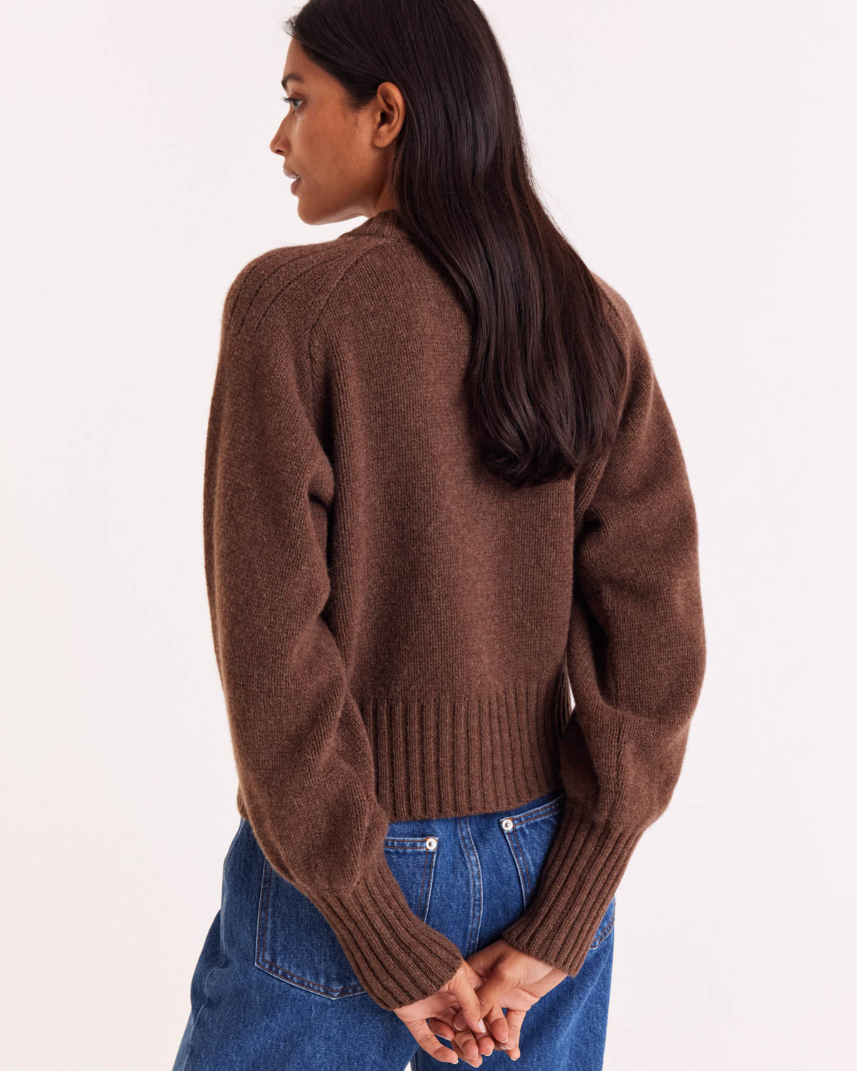 Hilda brown cardigan