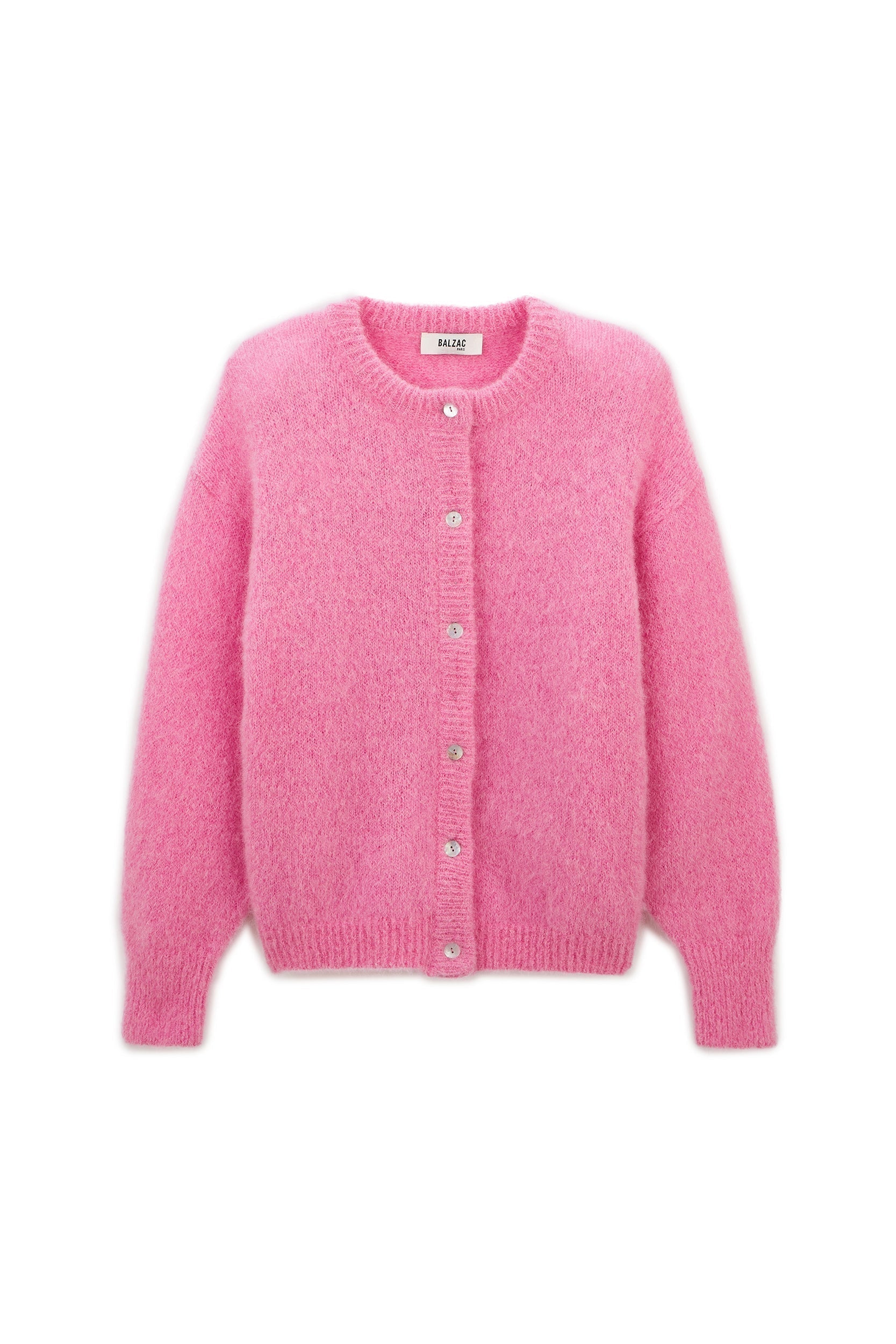 Candy pink softness cardigan
