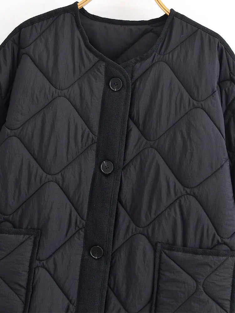 Danielle – Veste courte élégante à col rond et boutonnage simple