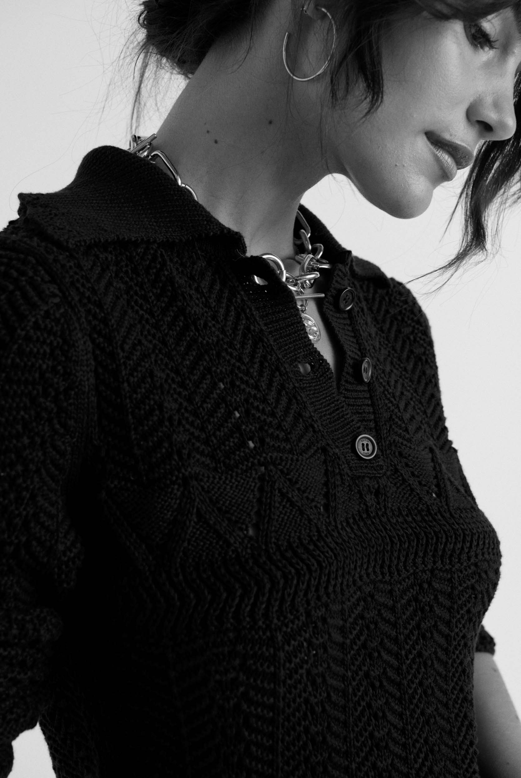 Gwena navy polo shirt