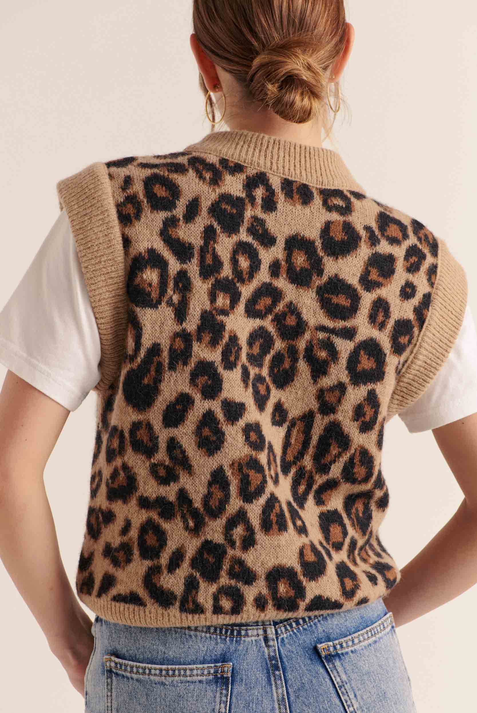Leopard blason sweater