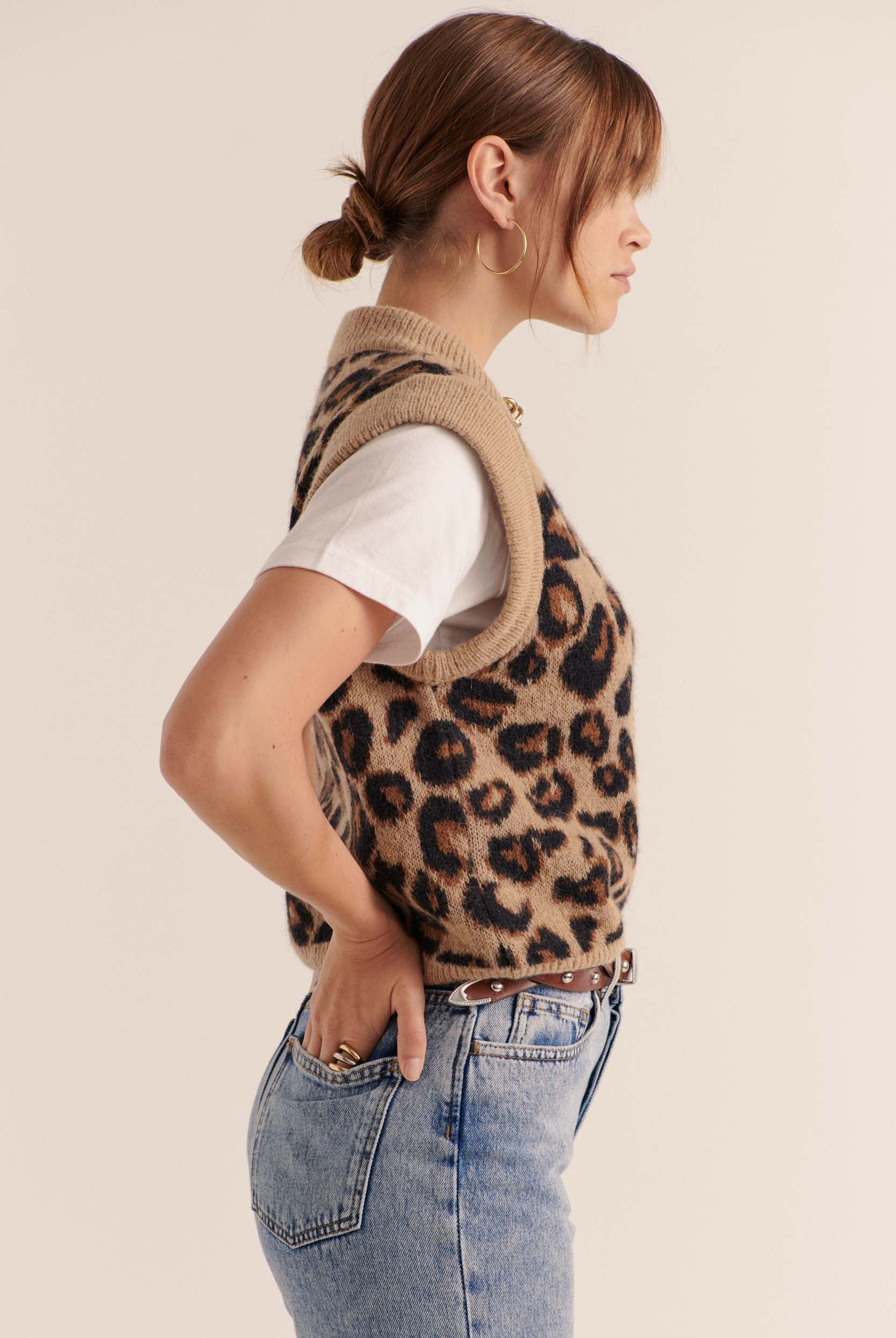 Leopard blason sweater