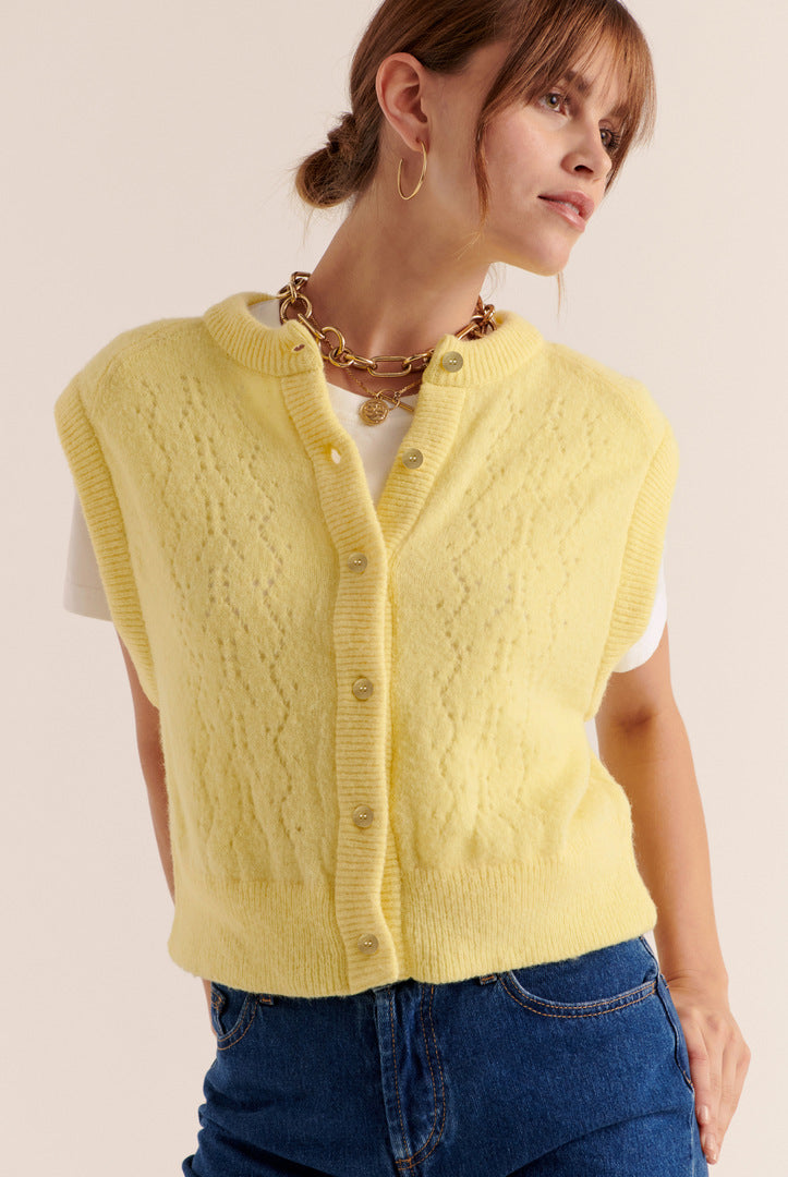 Brooke Yellow Cardigan