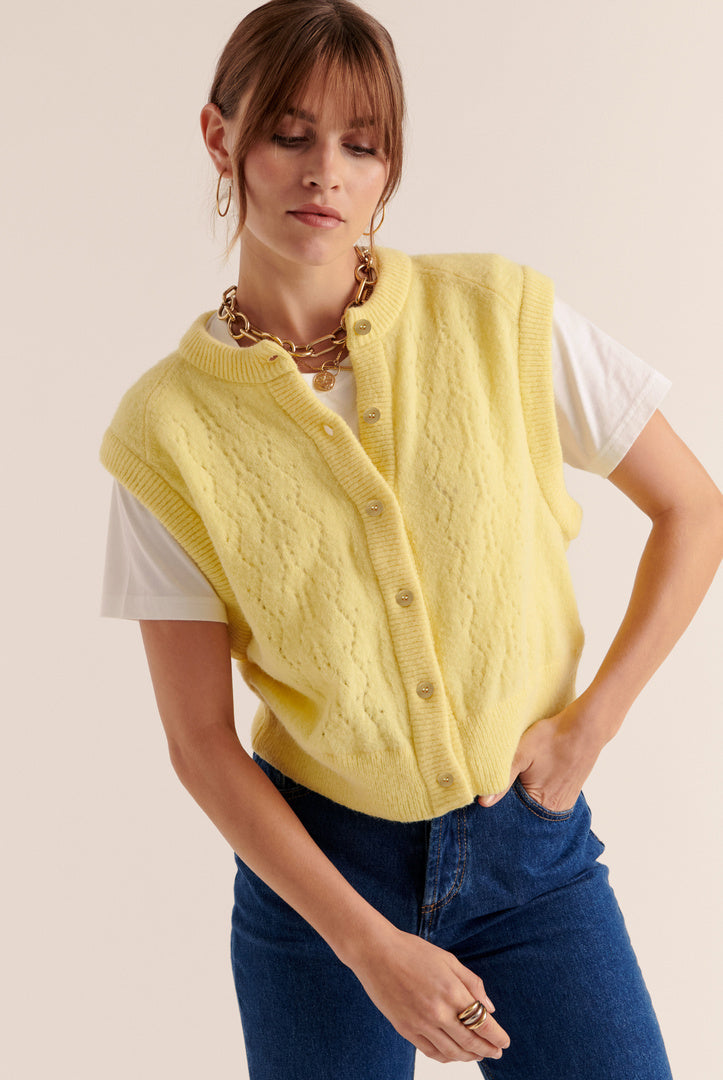 Brooke Yellow Cardigan