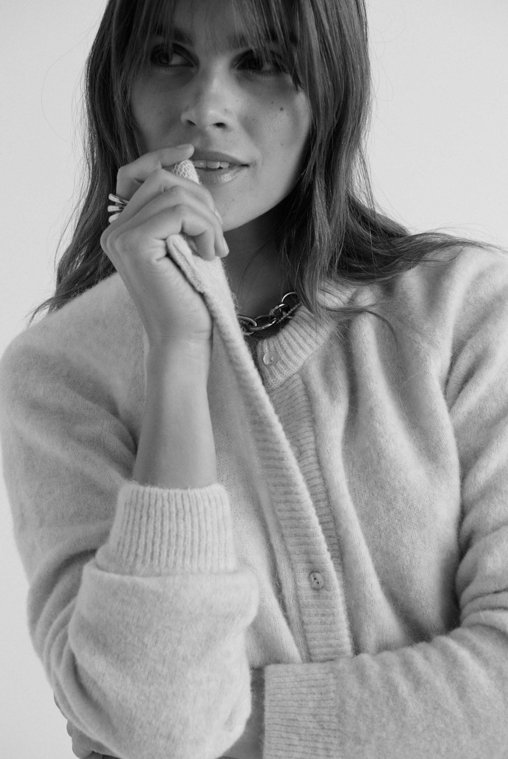 Cardigan Come natural white