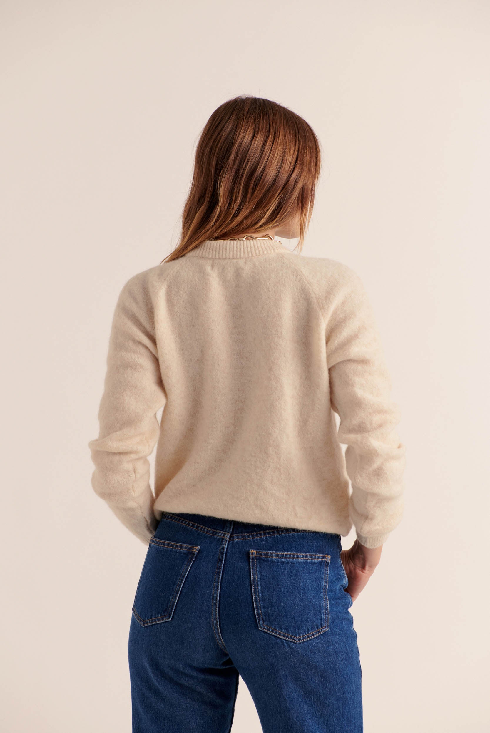 Cardigan Come natural white