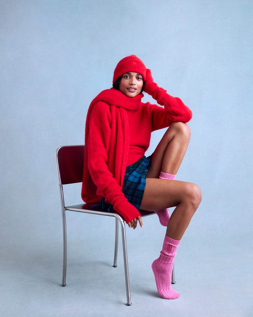 Bright Red Doudou Sweater