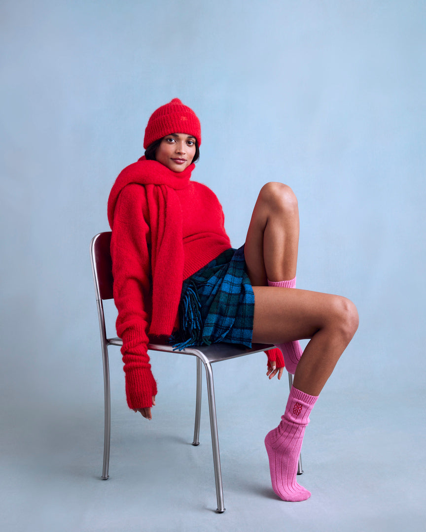 Bright Red Doudou Sweater