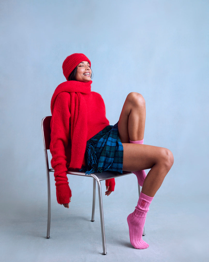 Bright Red Doudou Sweater