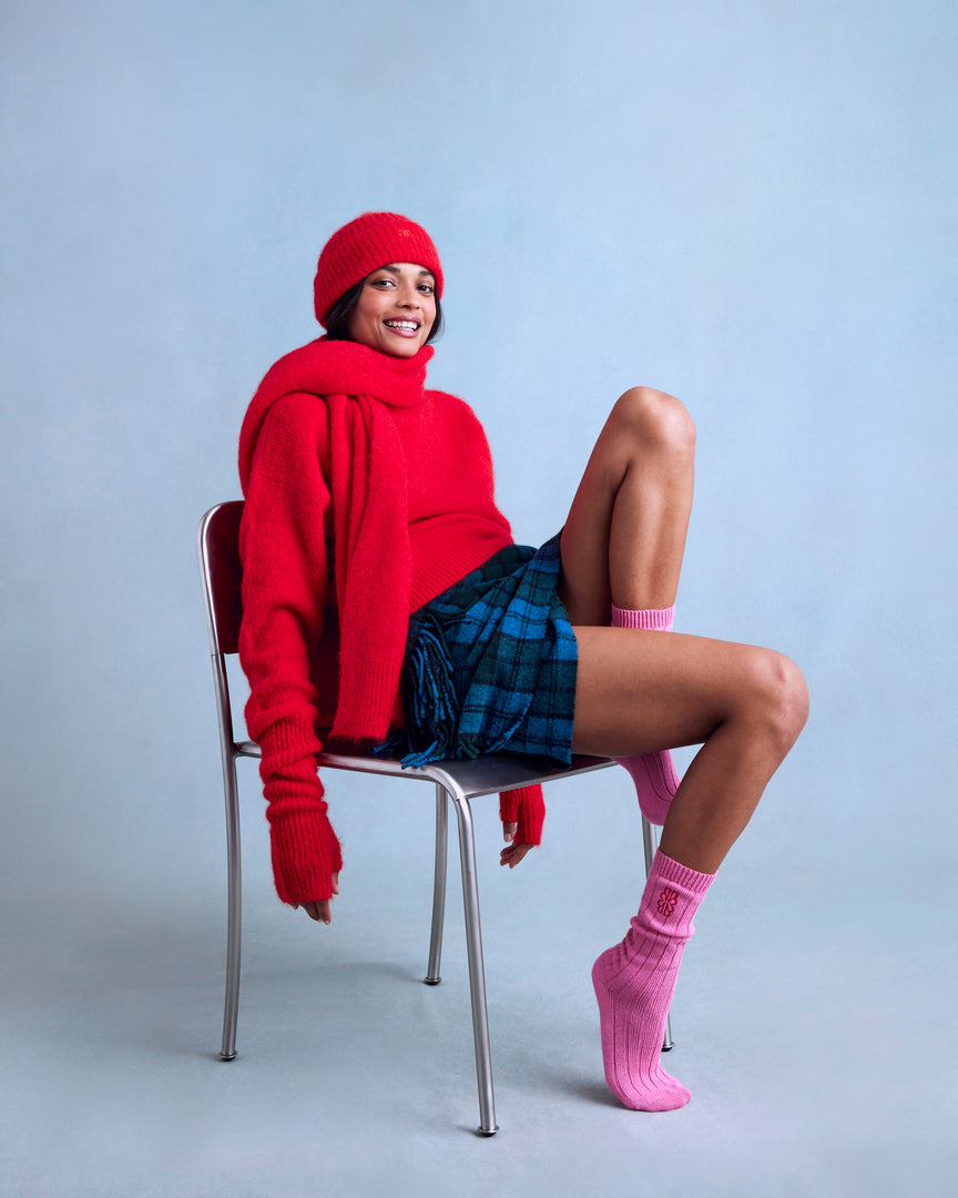 Bright Red Doudou Sweater