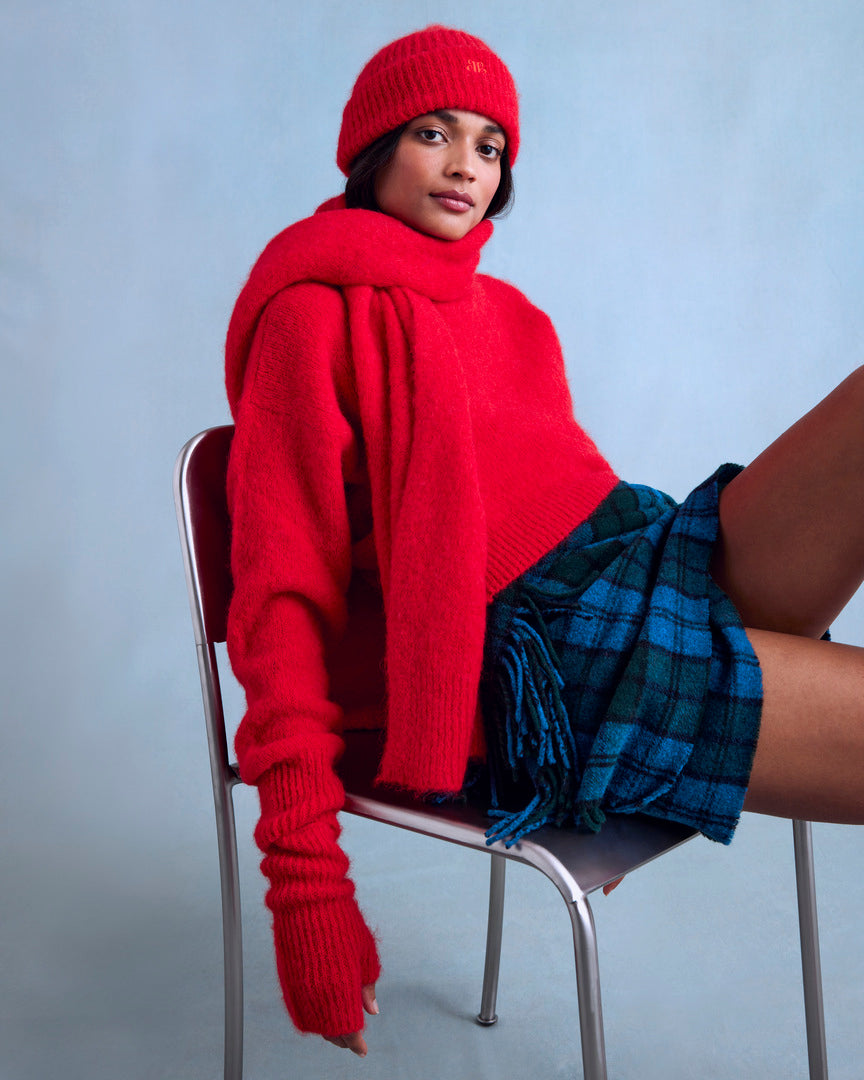 Bright Red Doudou Sweater