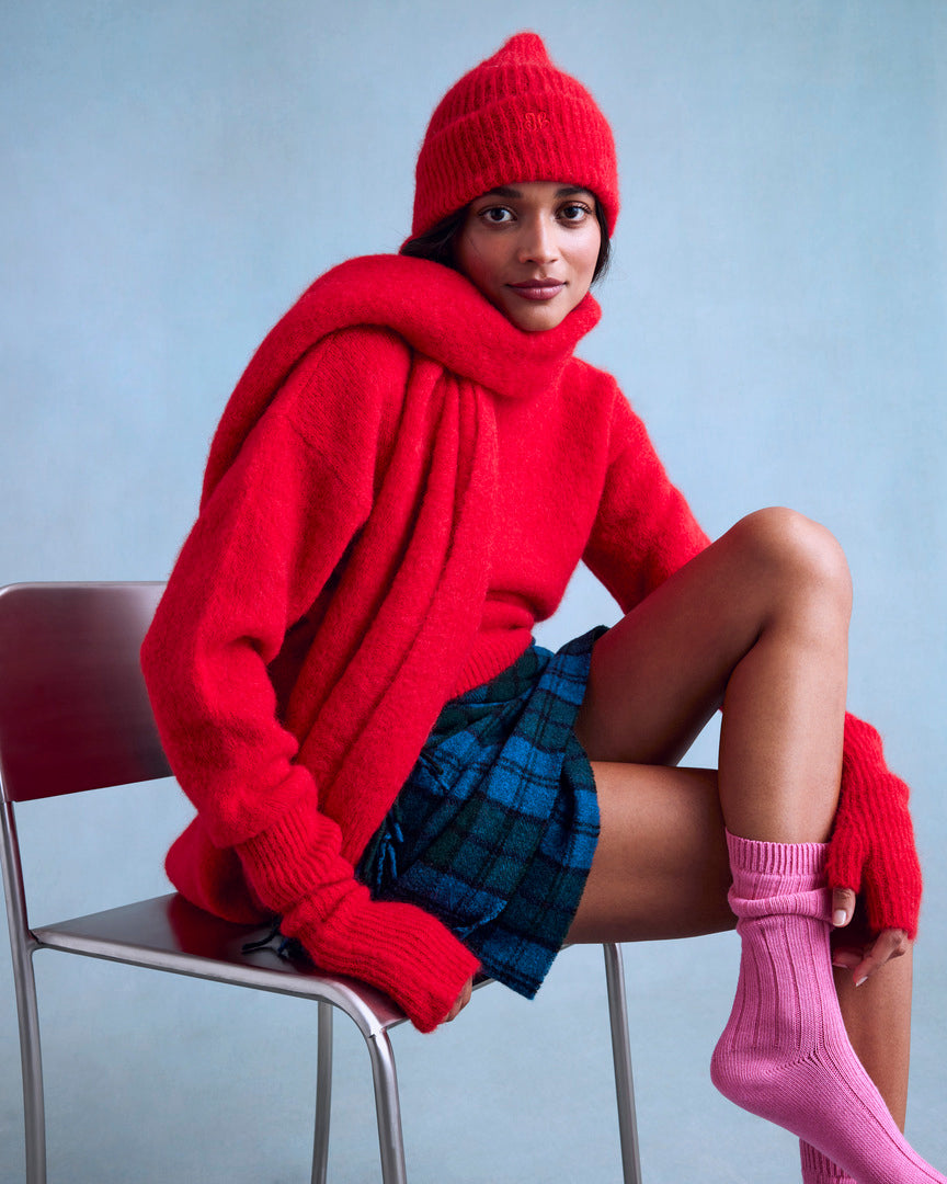 Bright Red Doudou Sweater