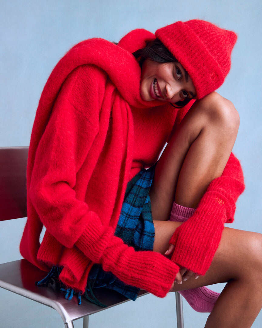 Bright Red Doudou Sweater