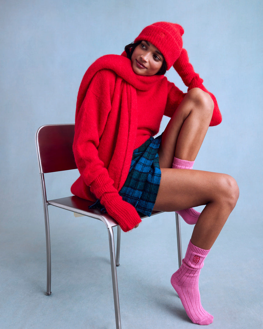 Bright Red Doudou Sweater