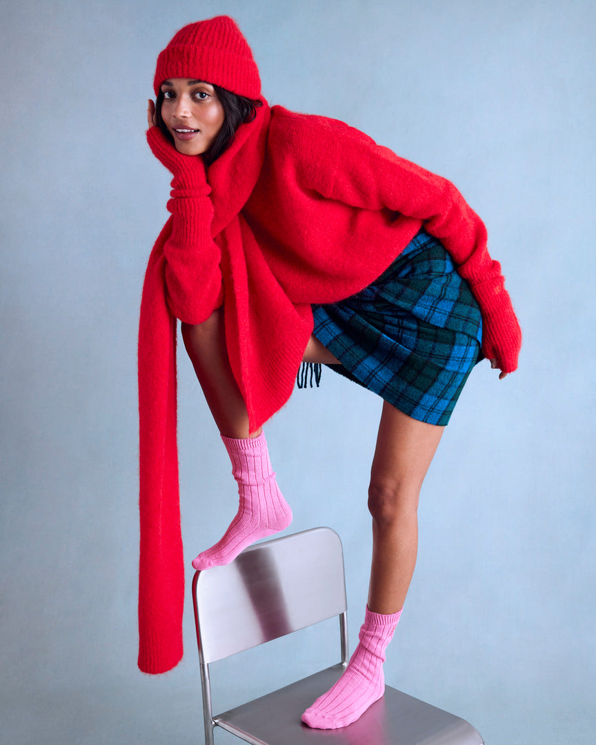 Bright Red Doudou Sweater