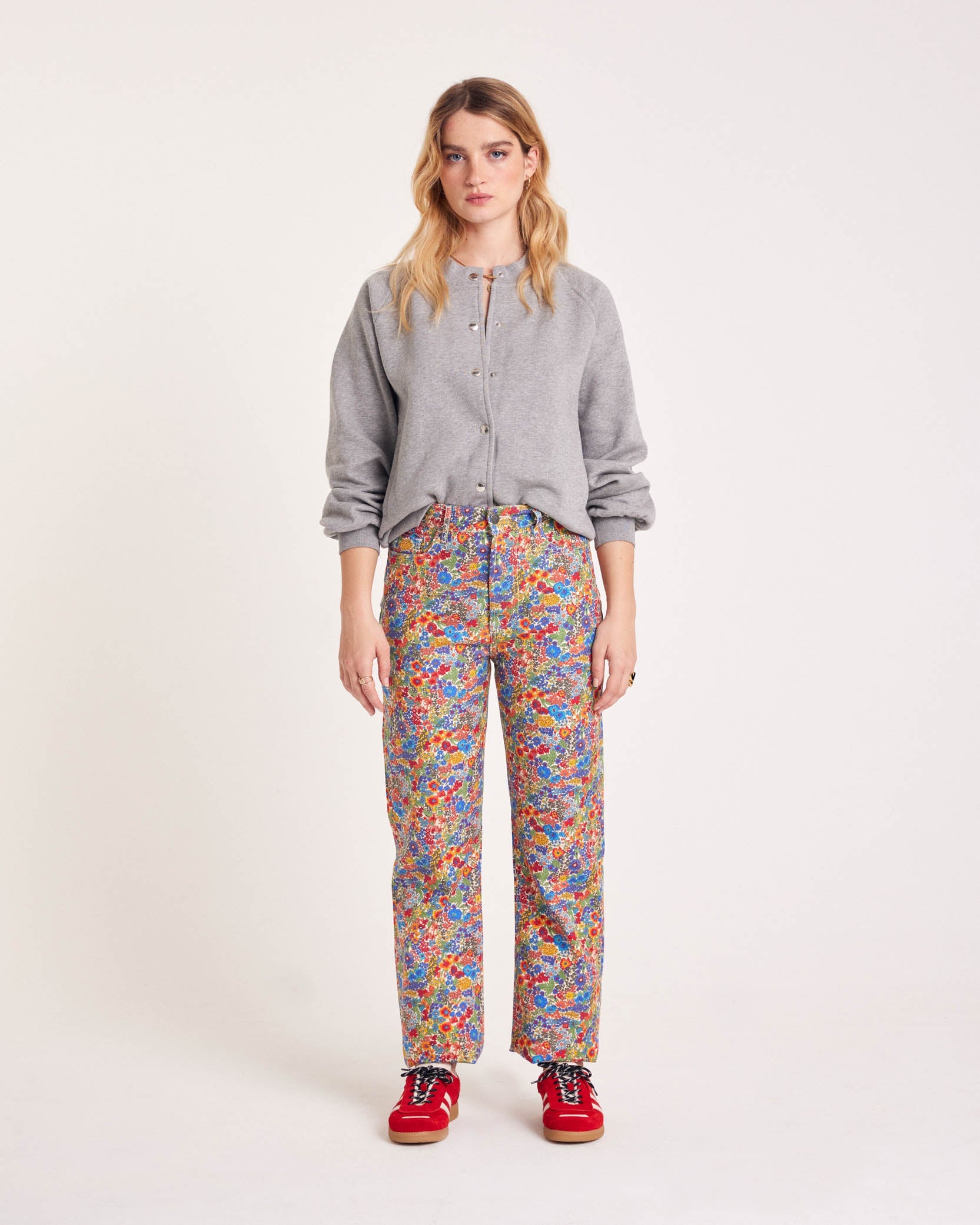 Cozy heather gray cardigan