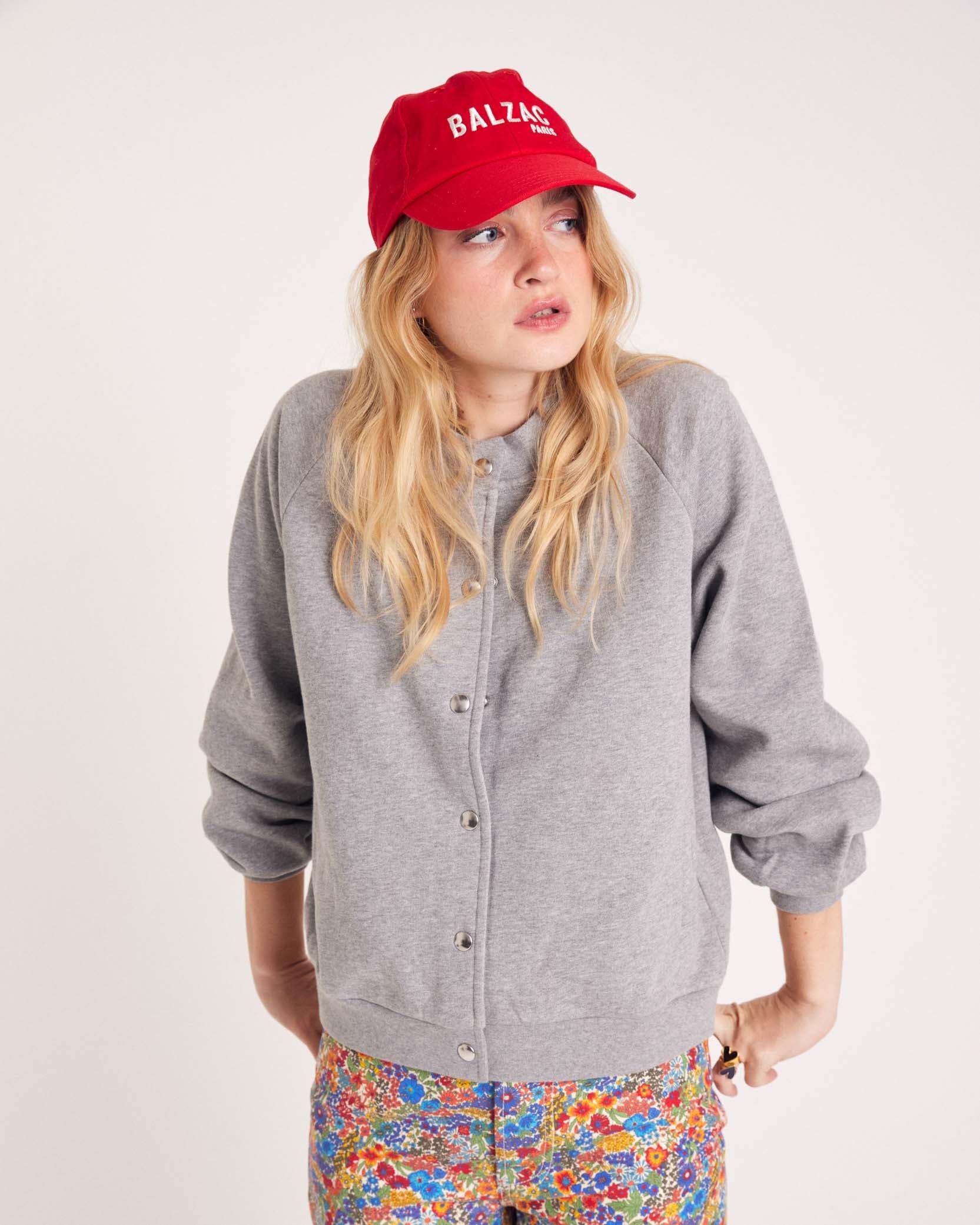 Cozy heather gray cardigan