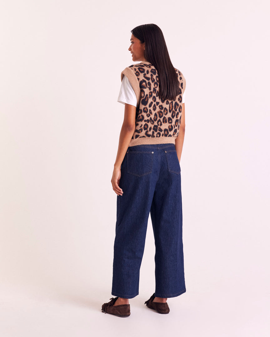 Leopard blason sweater