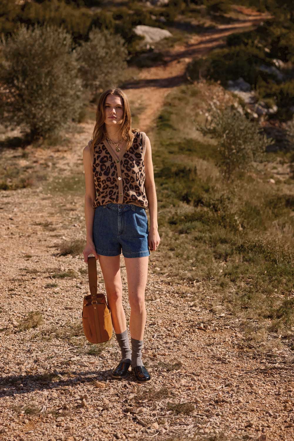 Constant leopard vest