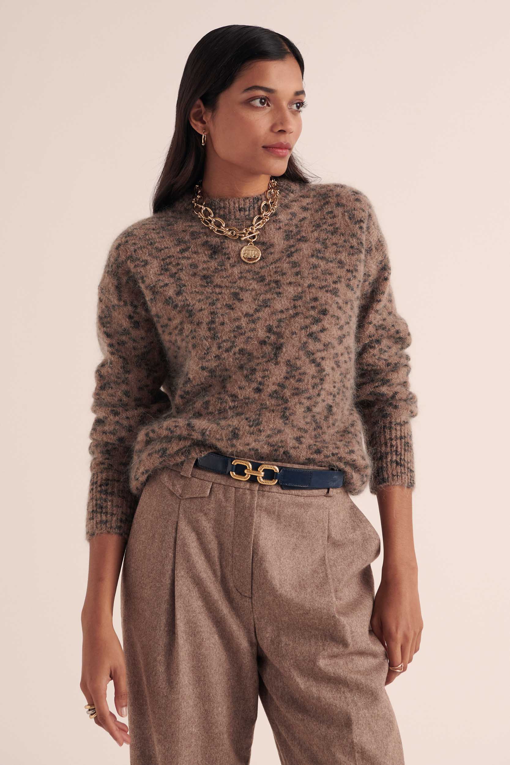 Spotted sand cheetah Doudou sweater