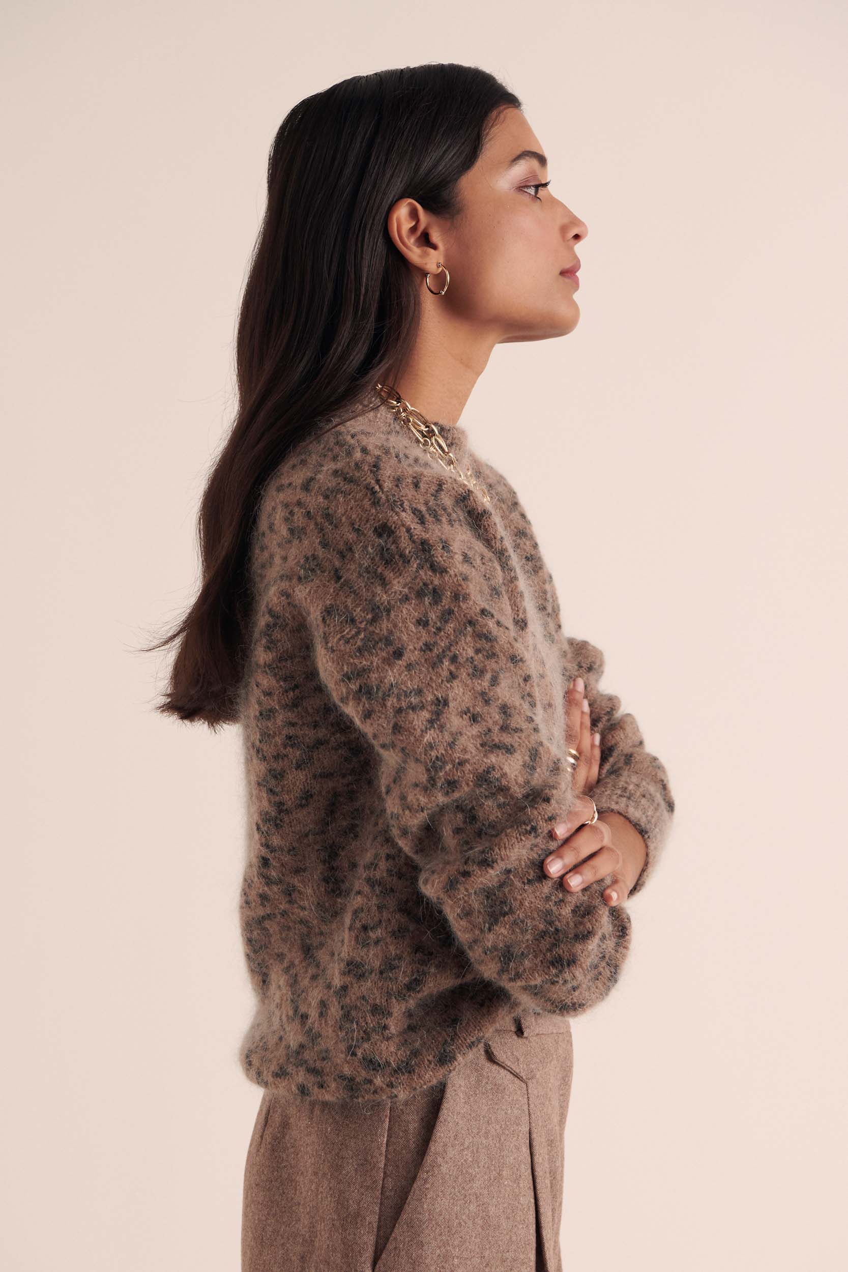 Spotted sand cheetah Doudou sweater