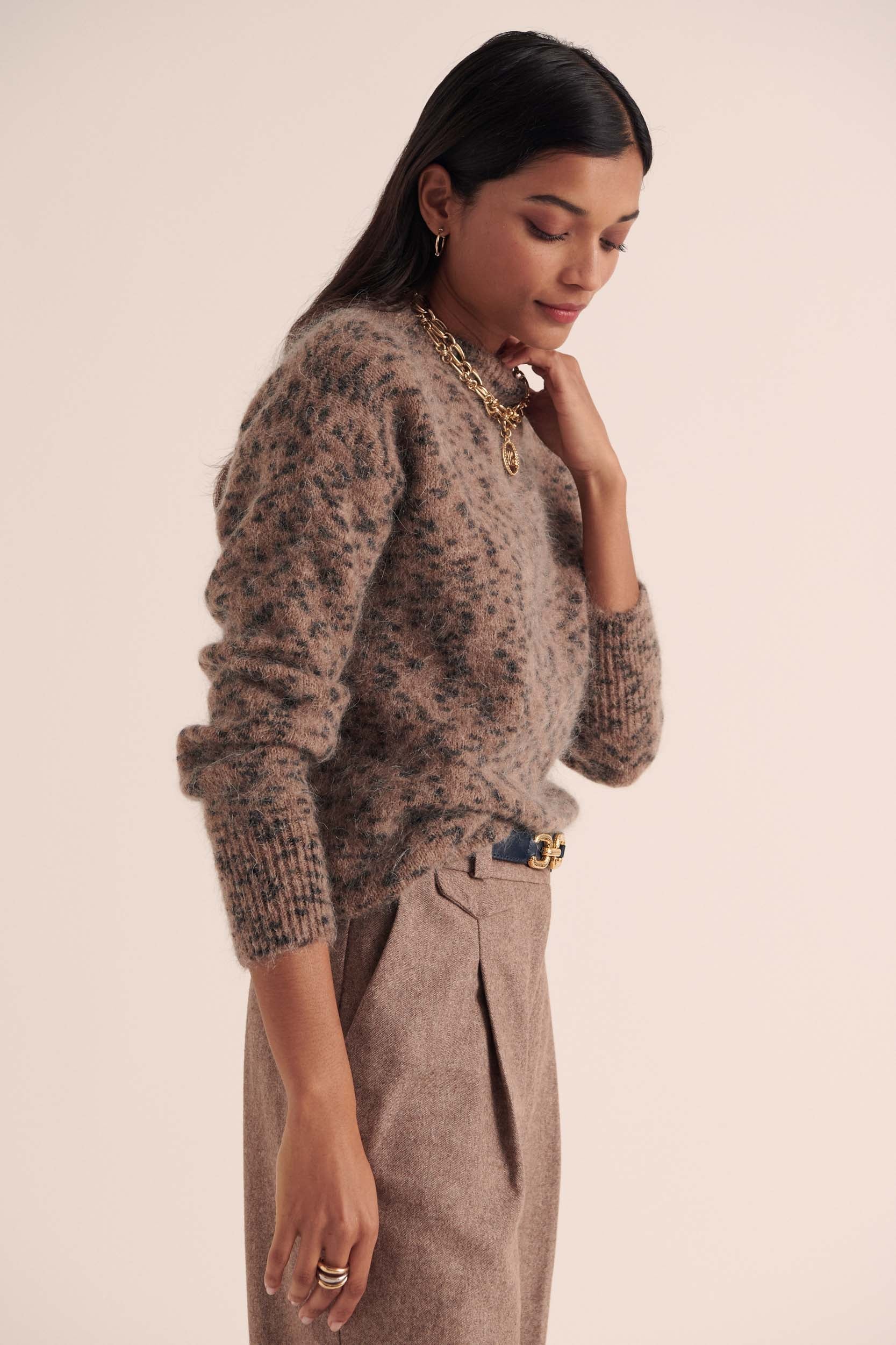 Spotted sand cheetah Doudou sweater