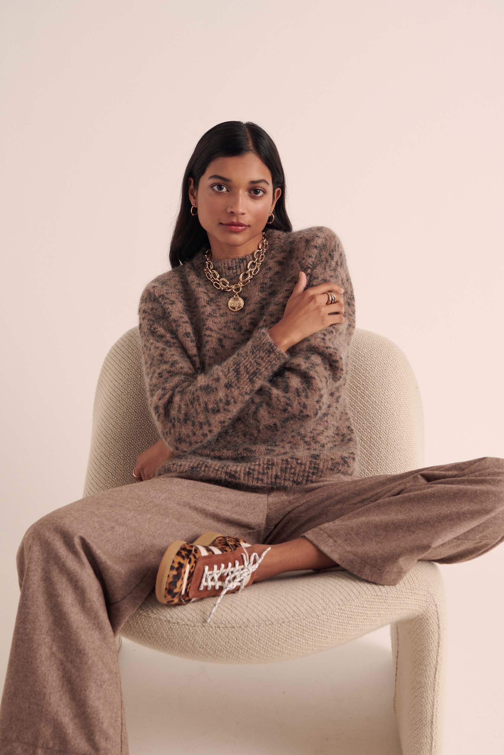 Spotted sand cheetah Doudou sweater