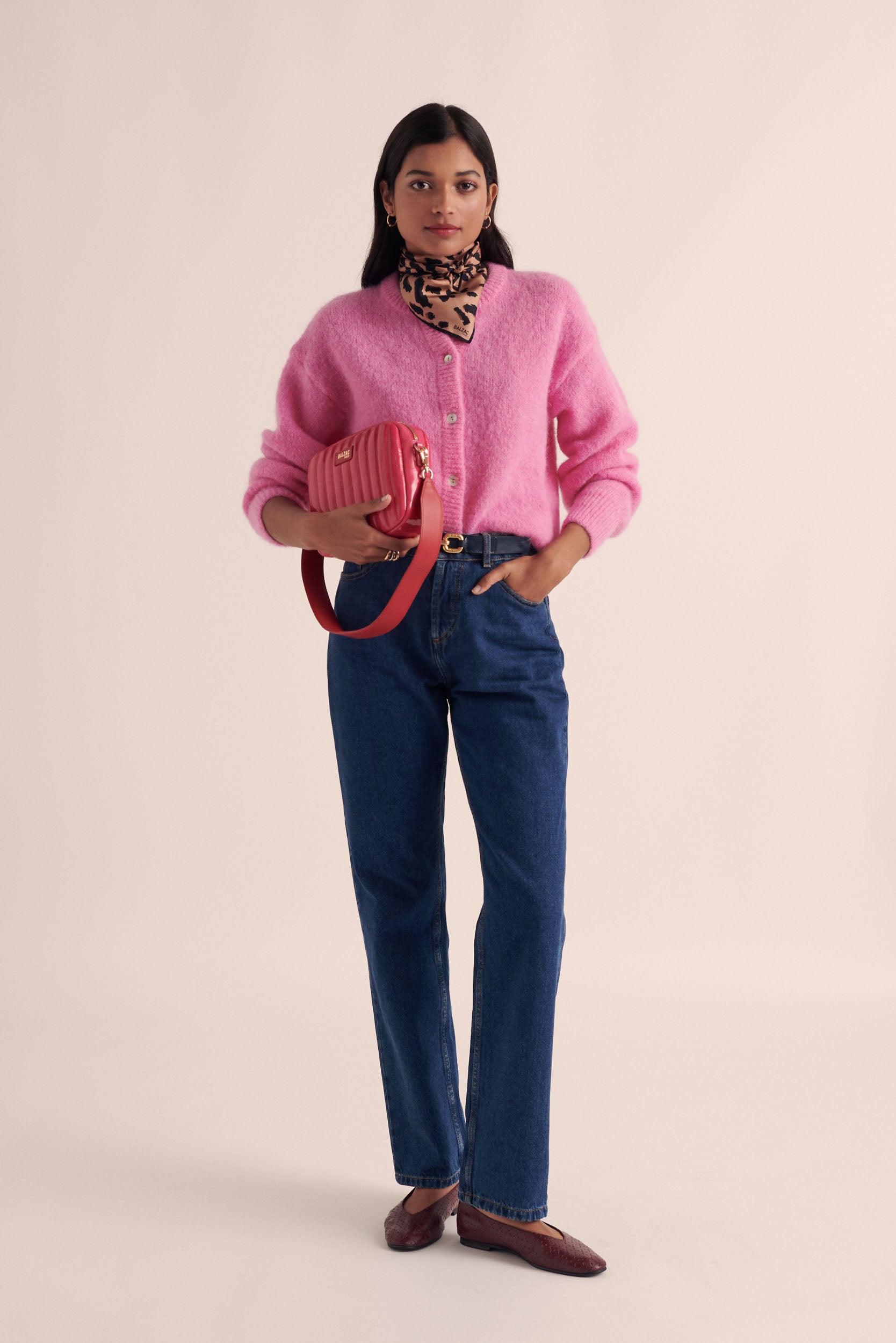 Candy pink softness cardigan