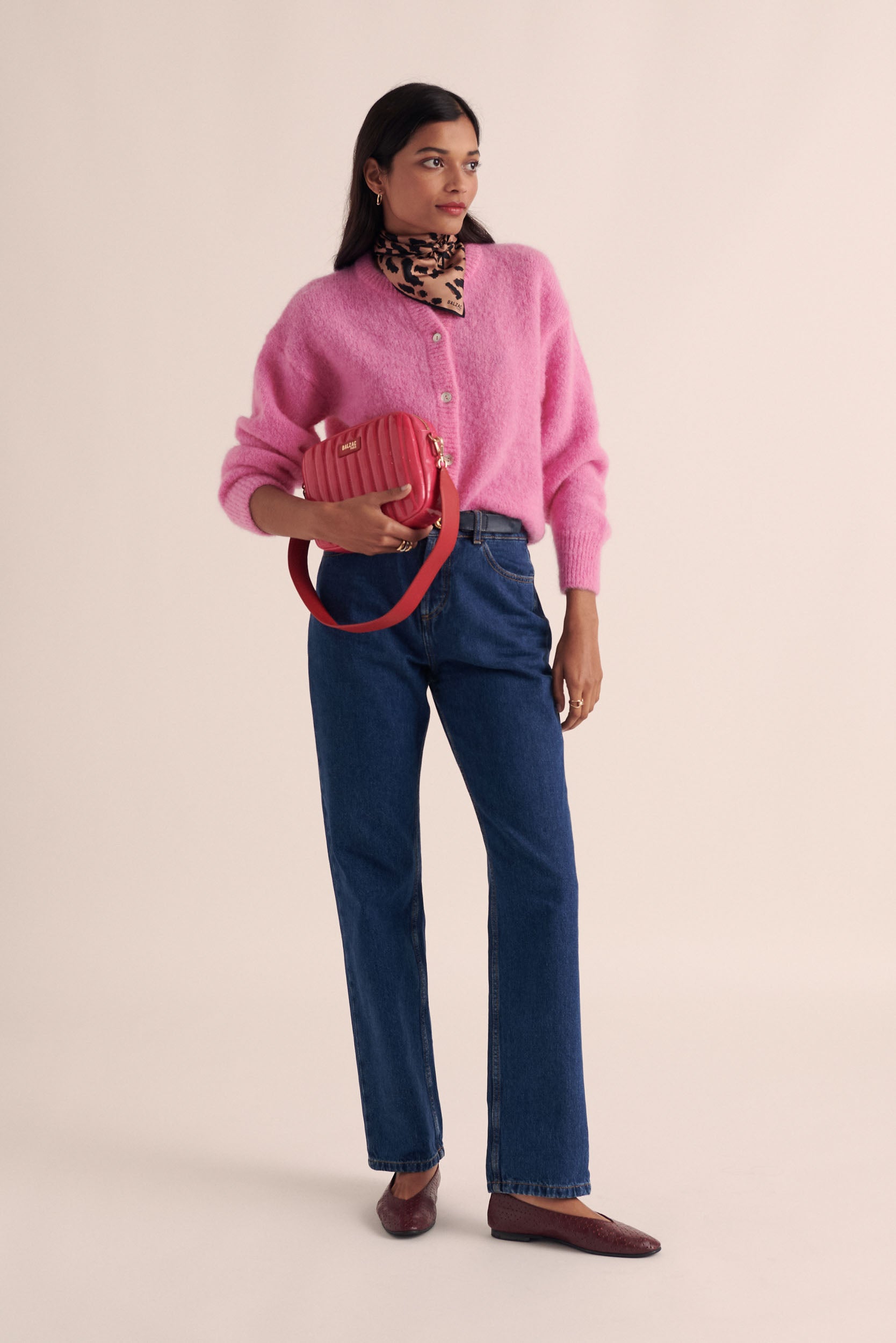 Candy pink softness cardigan