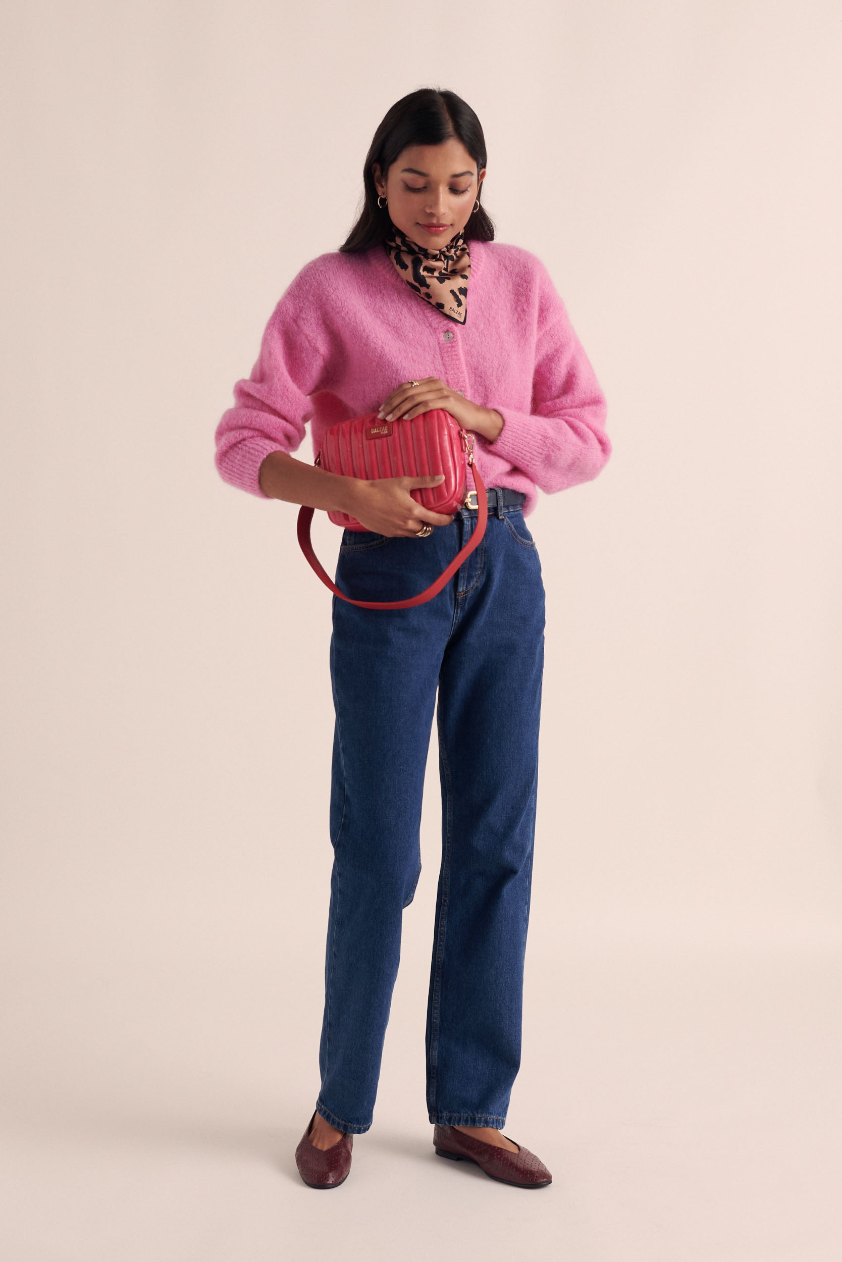 Candy pink softness cardigan