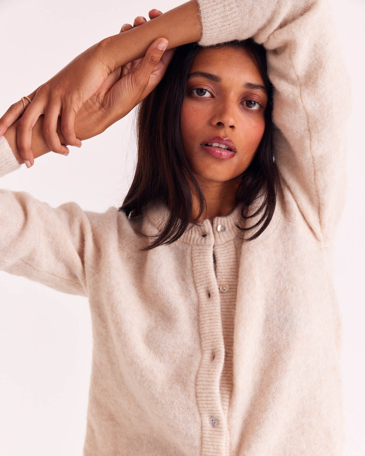 Cardigan Come natural white