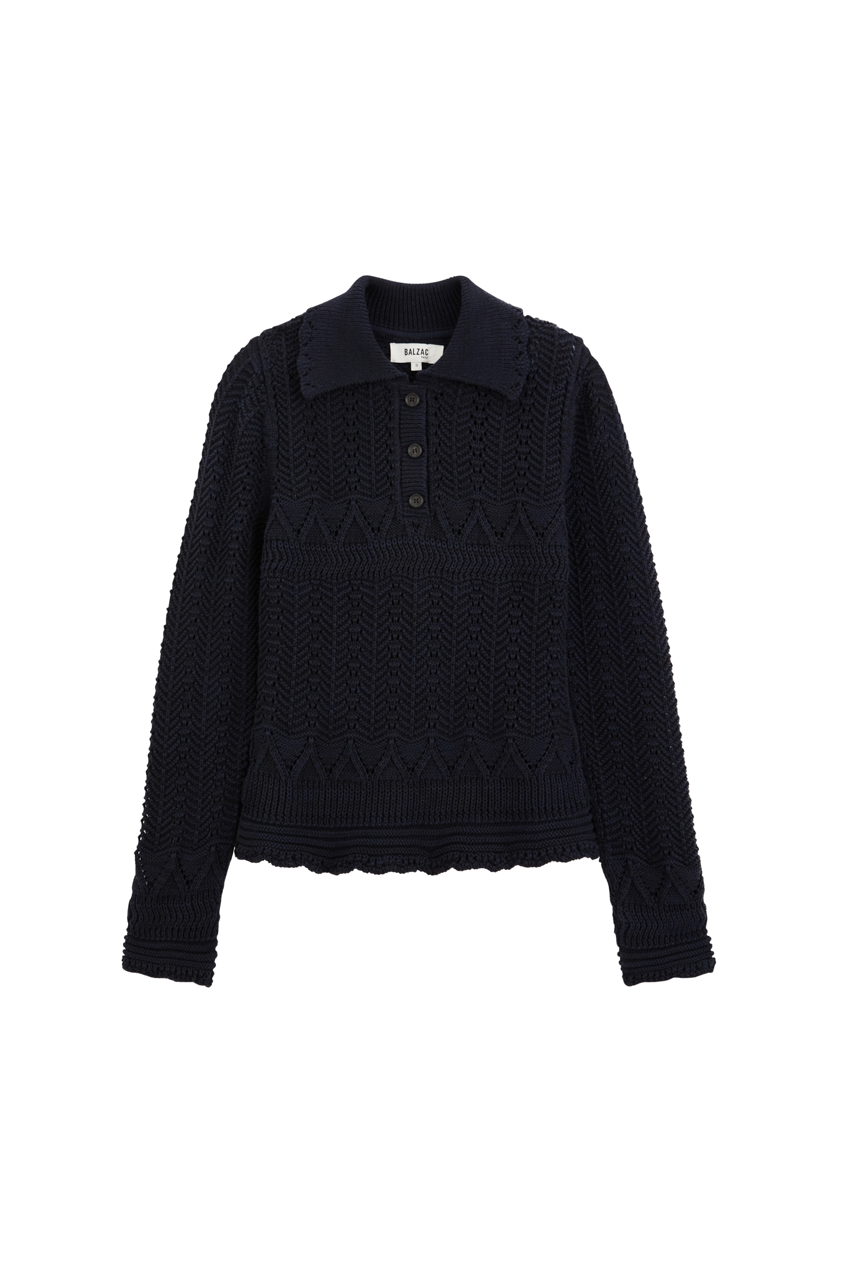 Gwena navy polo shirt