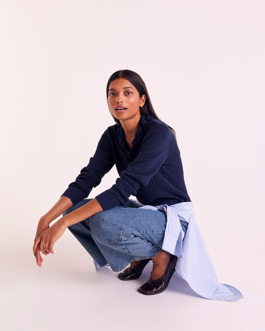 Navy Tadeo Polo Shirt