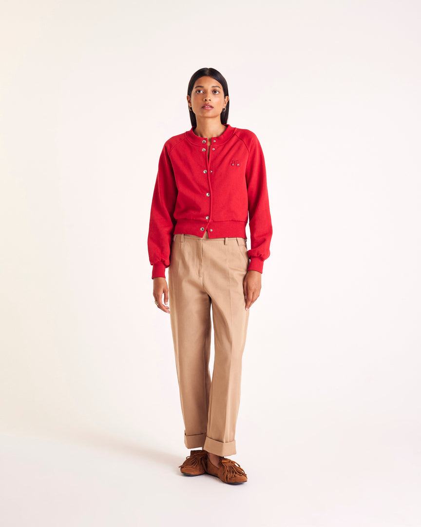 Red Balthazar Cardigan