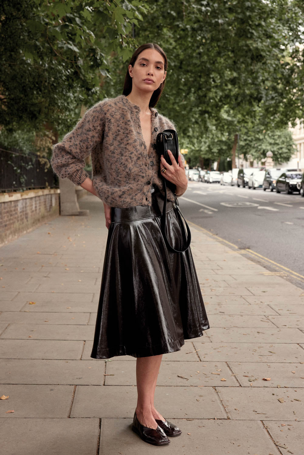 Douceur Cardigan in Sand Cheetah Spot
