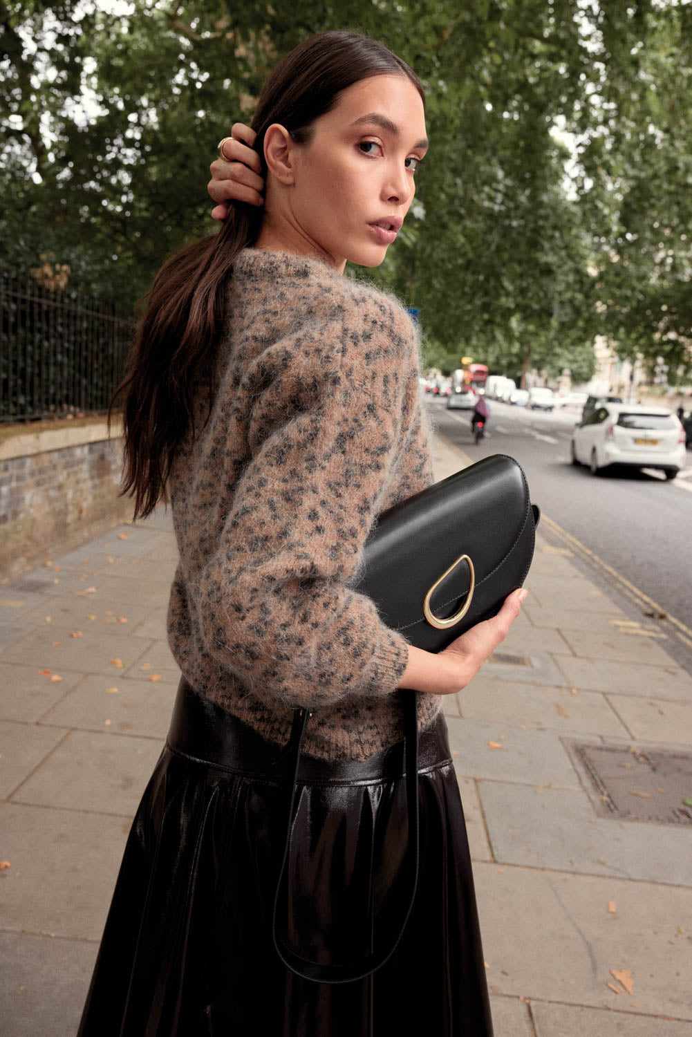 Douceur Cardigan in Sand Cheetah Spot