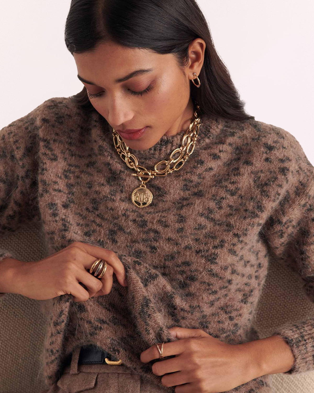 Spotted sand cheetah Doudou sweater