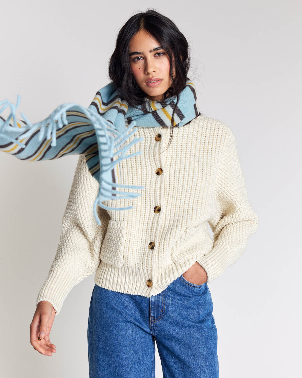 Ecru Marcel cardigan