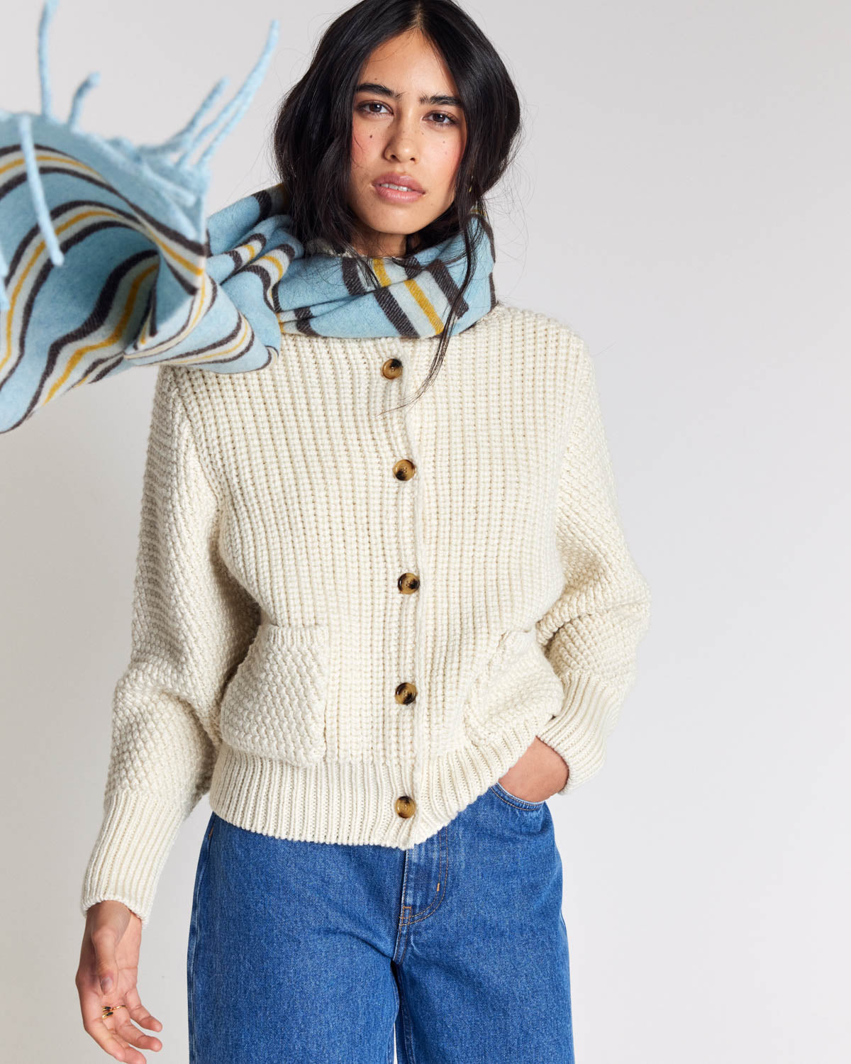 Ecru Marcel cardigan