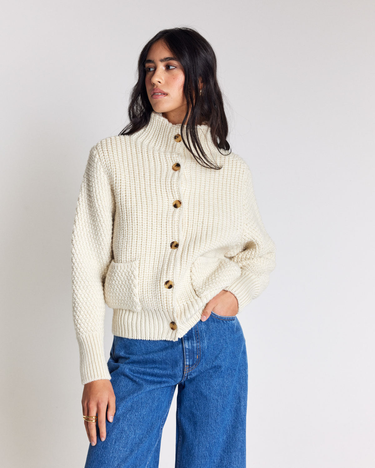 Ecru Marcel cardigan