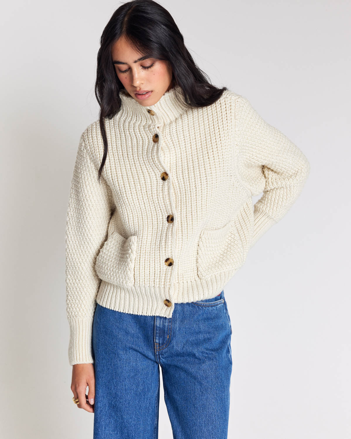 Ecru Marcel cardigan