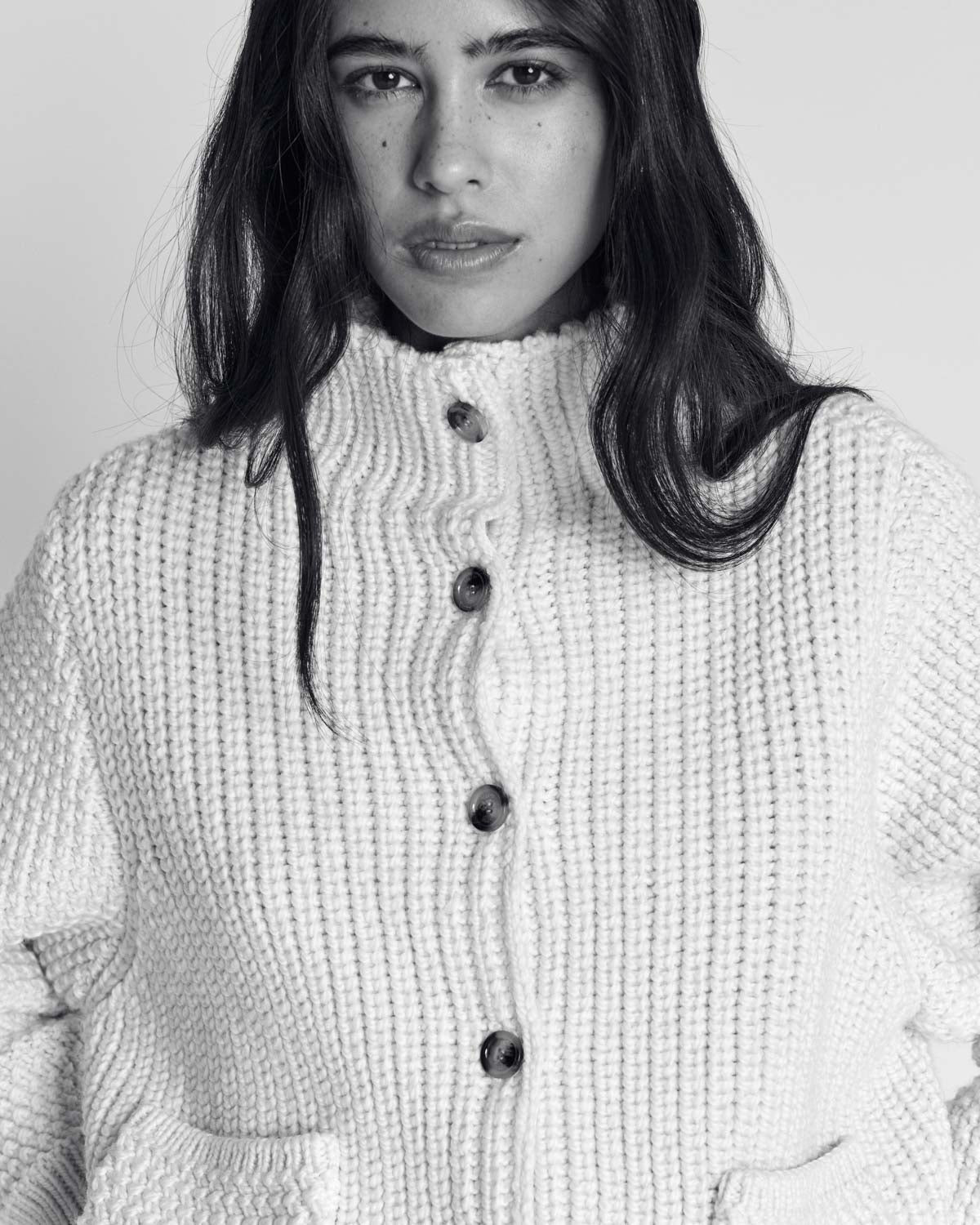 Ecru Marcel cardigan