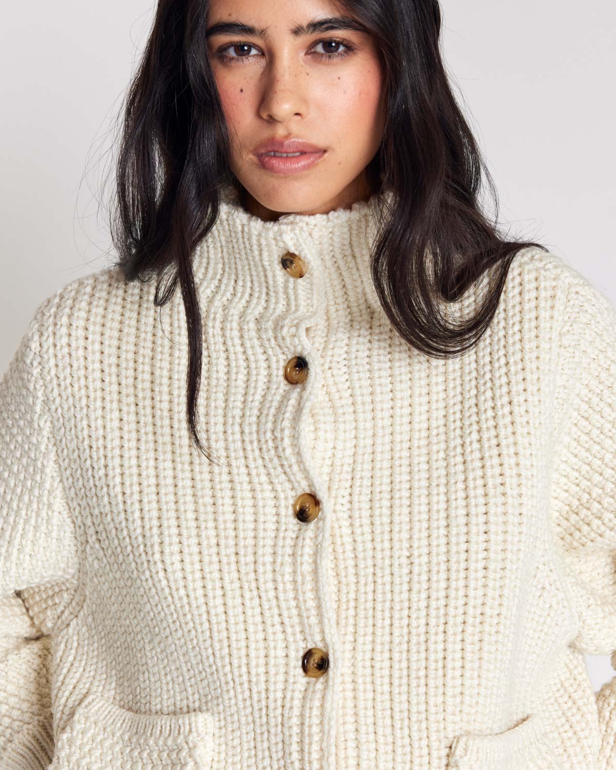 Ecru Marcel cardigan