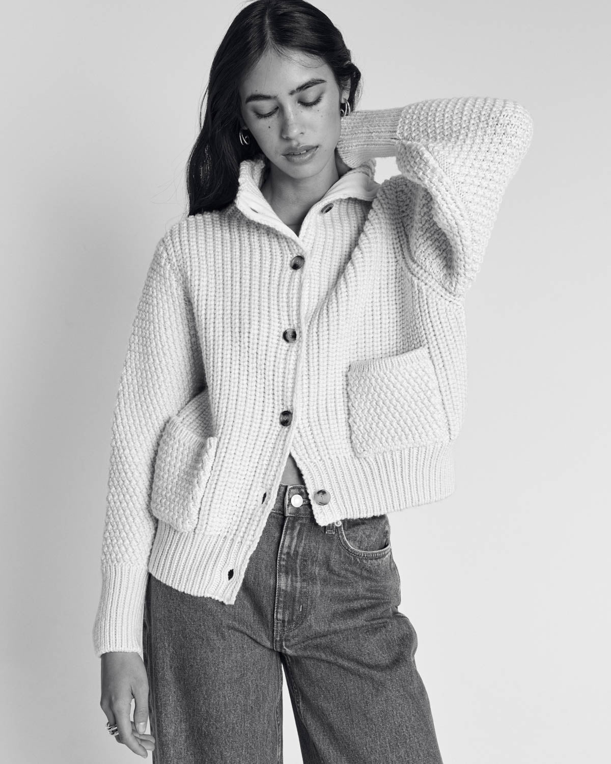 Ecru Marcel cardigan