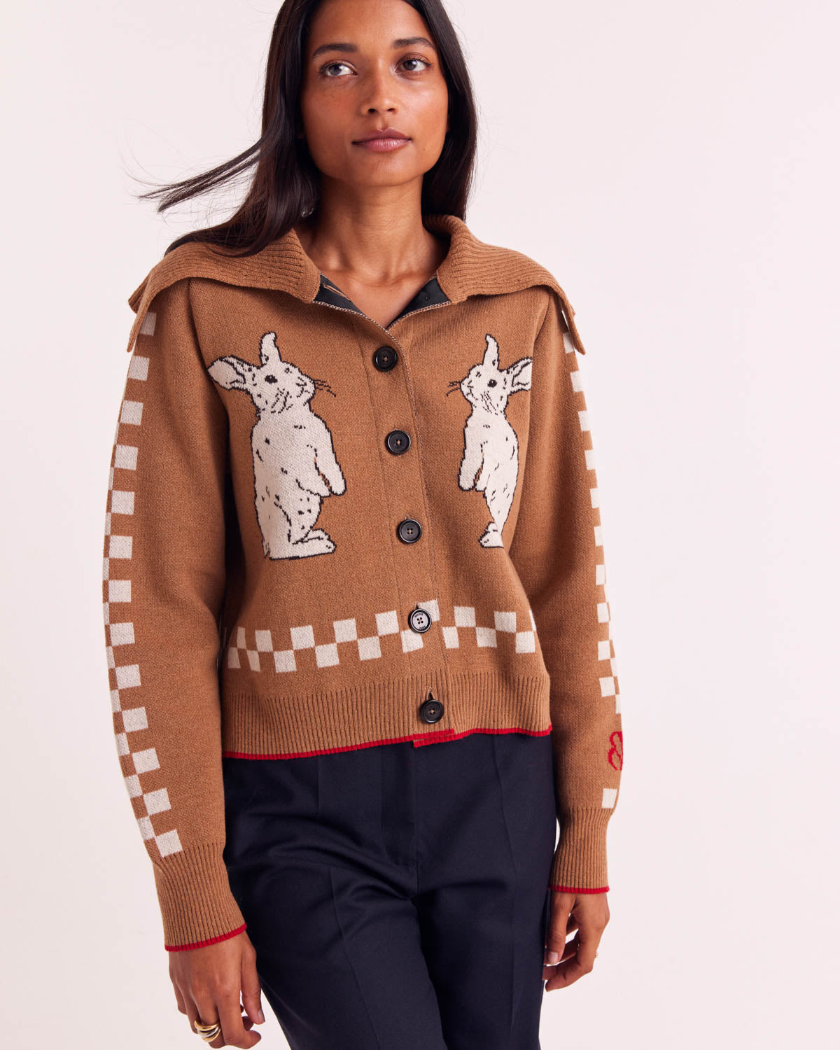 Hazelnut Cécile Rabbit Cardigan