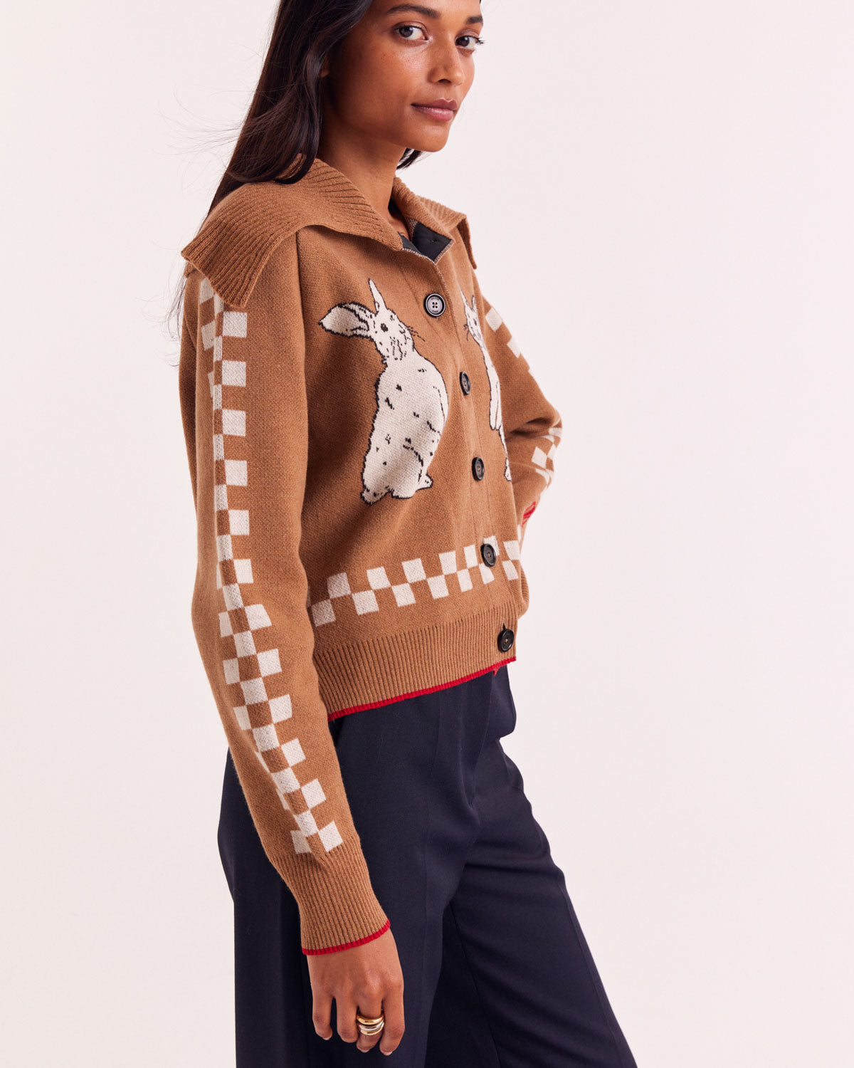 Hazelnut Cécile Rabbit Cardigan