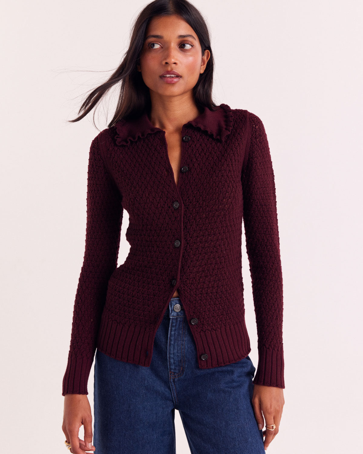 Bordeaux Héloise Cardigan