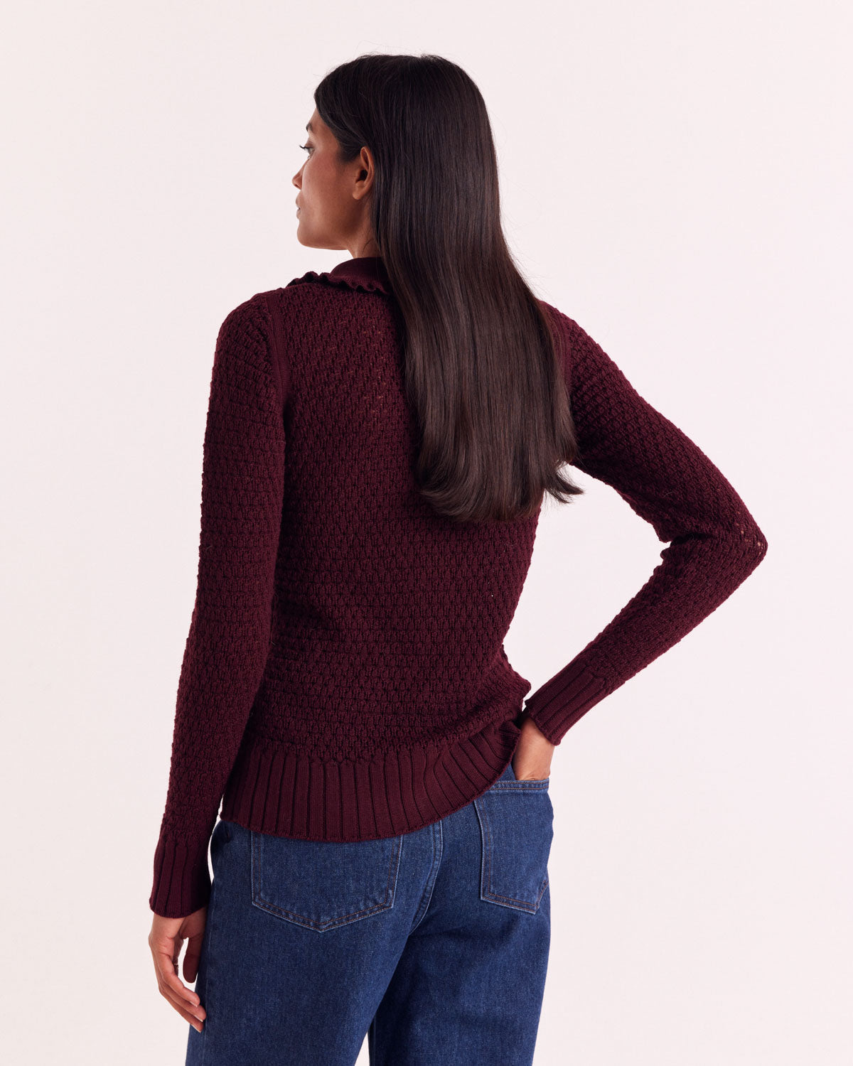 Bordeaux Héloise Cardigan