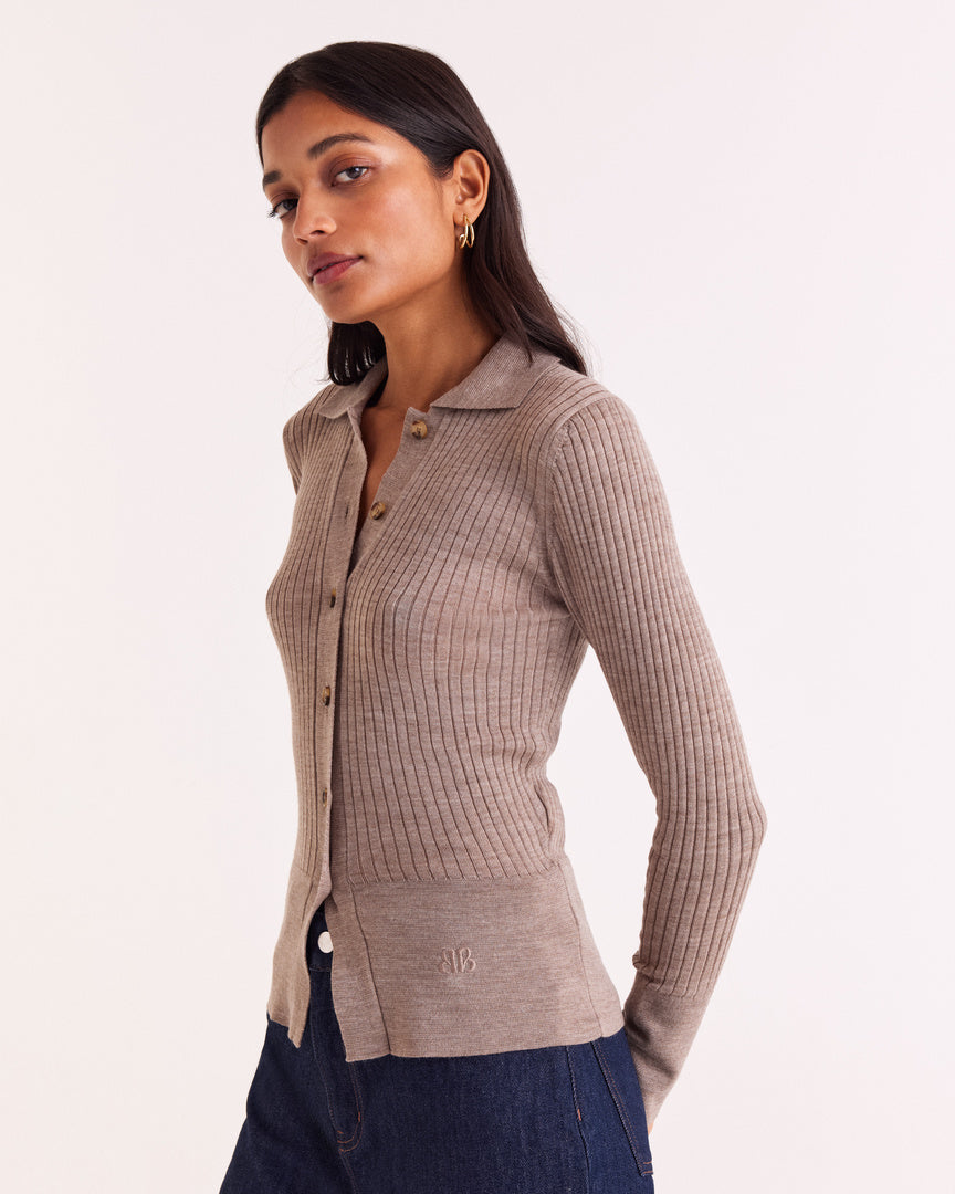 Beige Ombeline Cardigan
